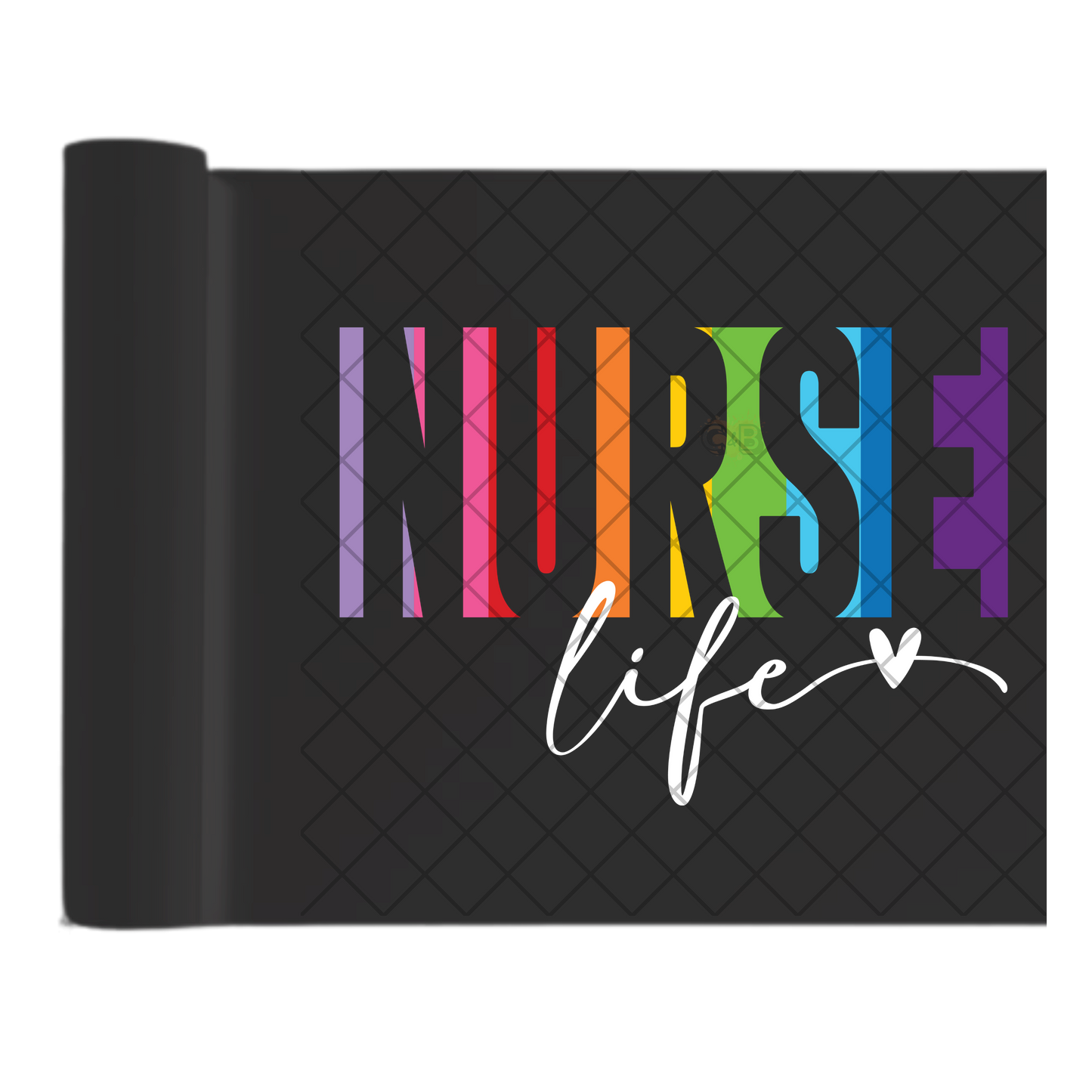 Nurse Life - Direct Print Film Transfer for T-Shirts, Cotton, Polyester & Blends - High-Quality Print