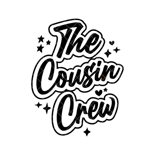 The Cousin Crew Black PNG