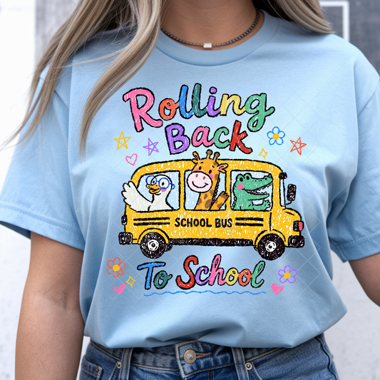 Rolling back to school - Premium Graphic T-Shirt for Casual Wear