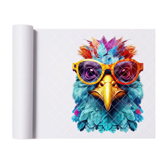 Fab Chicken - Direct Print Film Transfer for Trendy T-Shirts, Cotton, Polyester & Blends - High-Quality Print