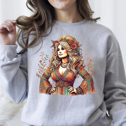 Dolly Parton Artwork Diva - Premium Graphic Trendy T-Shirt for Casual Wear