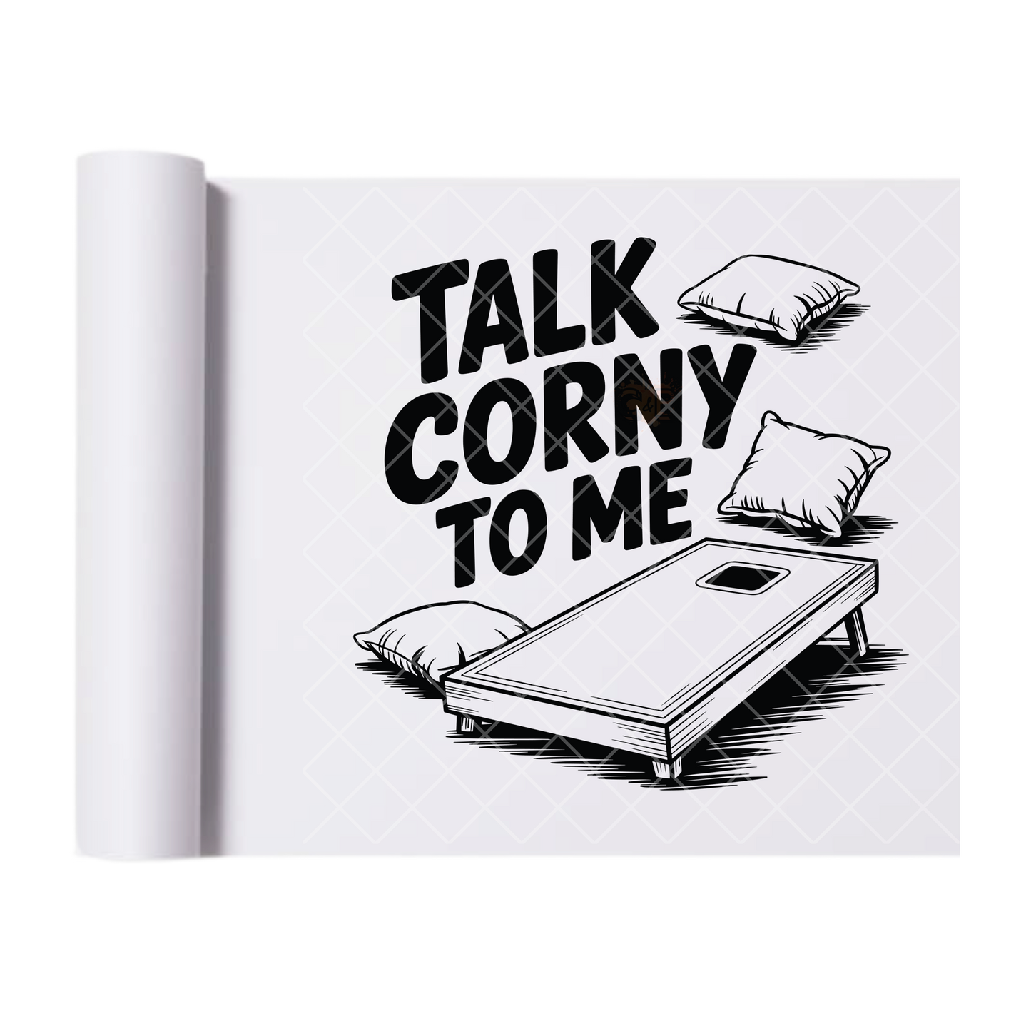 Talk Corny To Me - Direct Print Film Transfer for T-Shirts, Cotton, Polyester & Blends - High-Quality Print