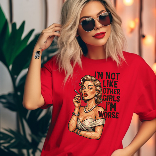 I'm Not Like Other Girls Babe - Premium Graphic T-Shirt for Casual Wear