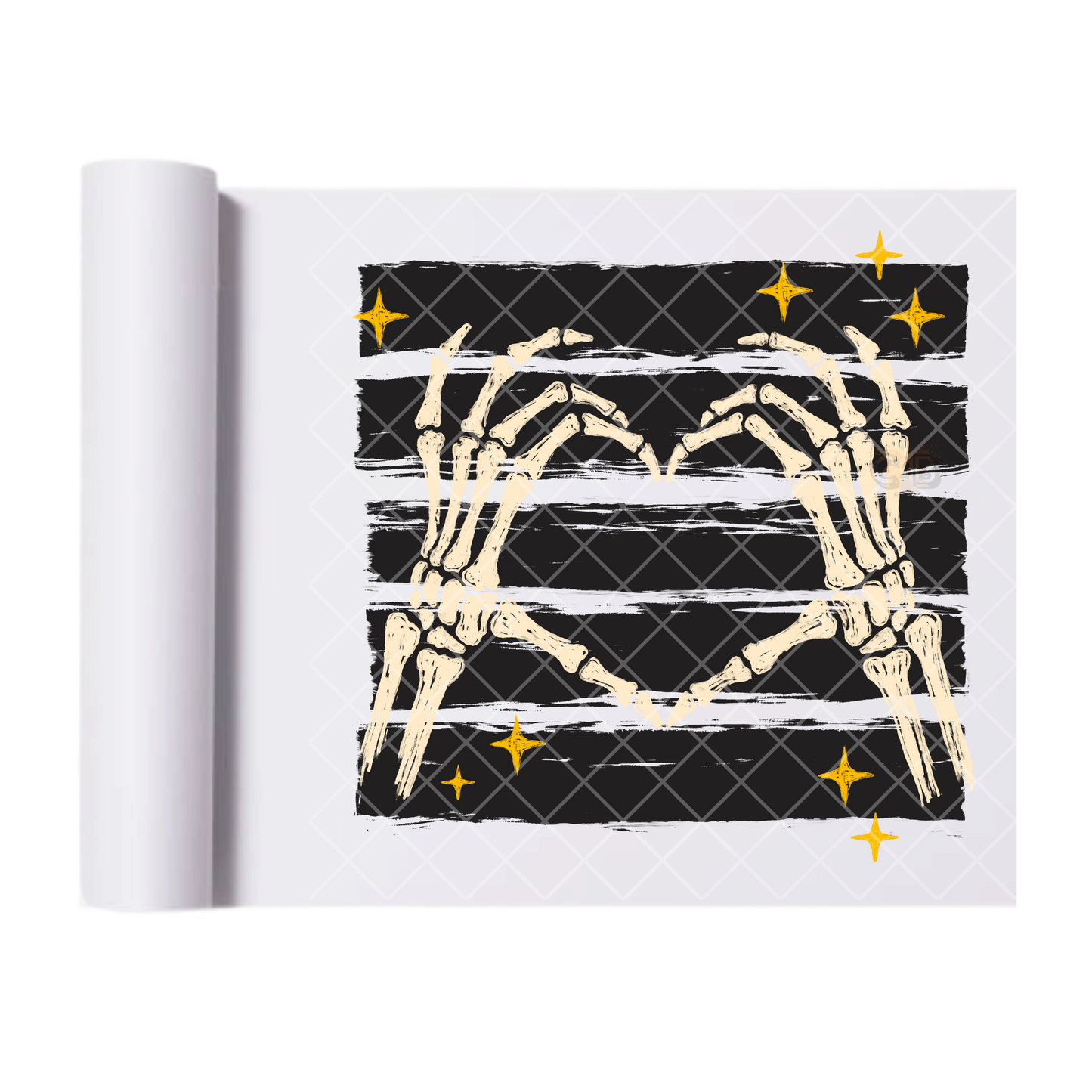 Halloween Finger Hearts - Ready To Press Print Transfer for Apparel, Cotton, Polyester & Blends - High-Quality Print- Commercial Grade