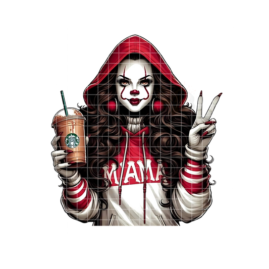 Pennywise MAMA Striped Hoodie PNG