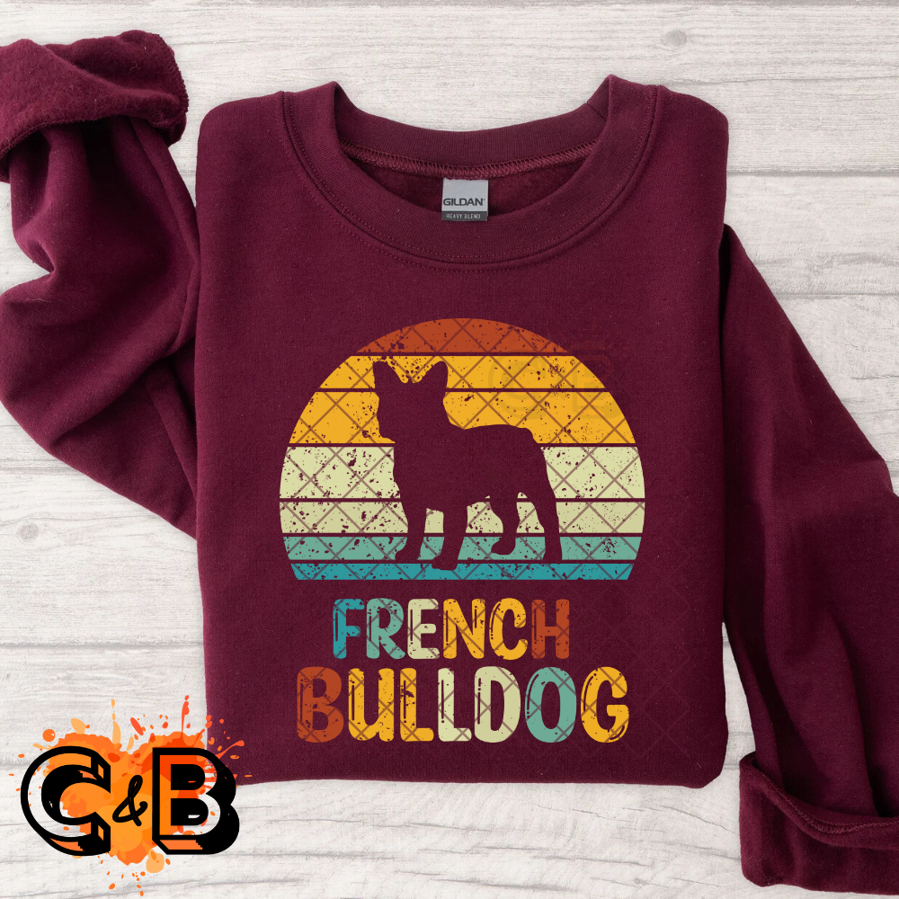 French bulldog artwork PNG