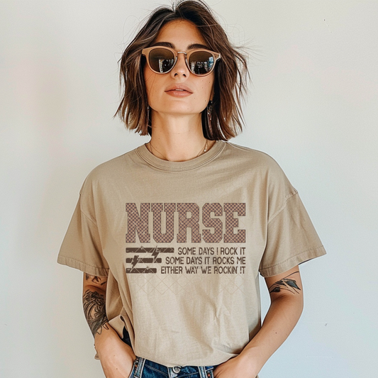 Rockin Nurse - Premium Graphic T-Shirt for Casual Wear