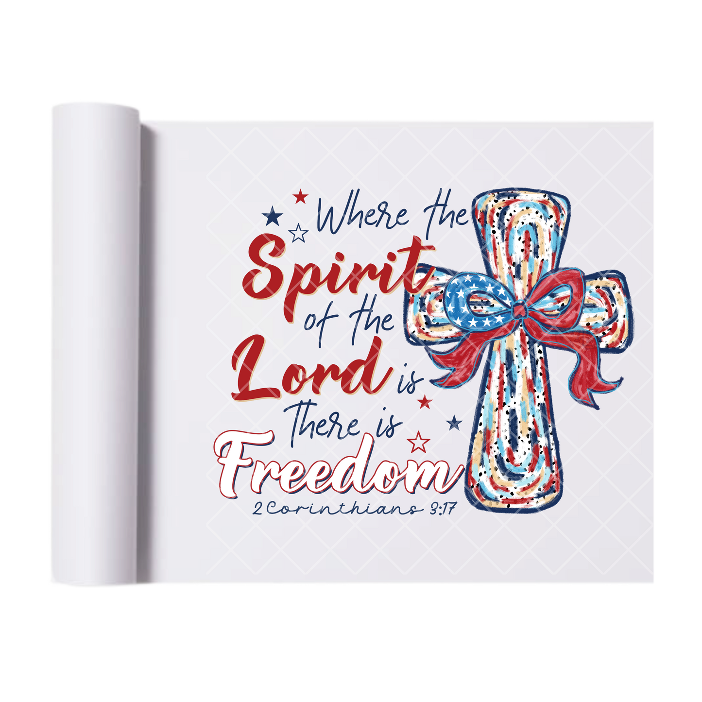 Spirit Of The Lord - Direct Print Film Transfer for Trendy T-Shirts, Cotton, Polyester & Blends - High-Quality Print