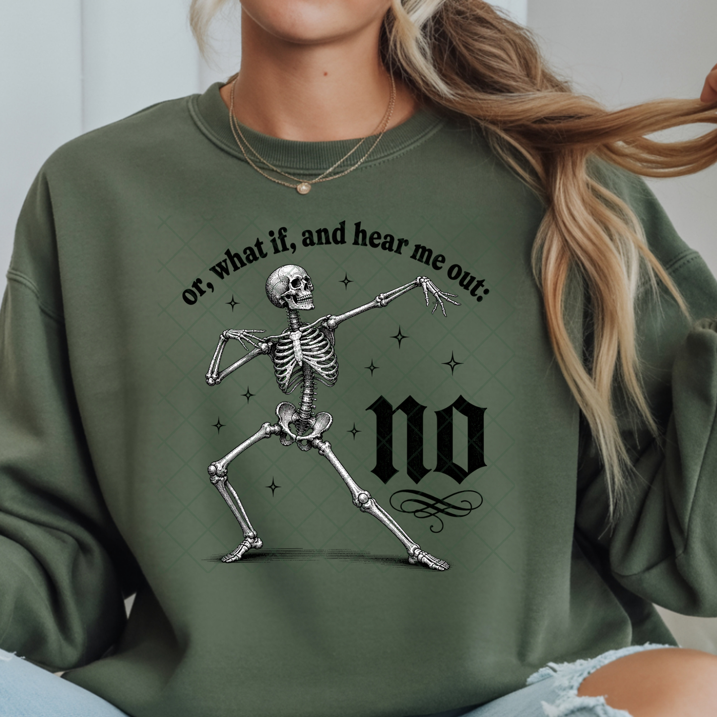 Or, Here Me Out Skelly - Premium Graphic T-Shirt for Casual Wear