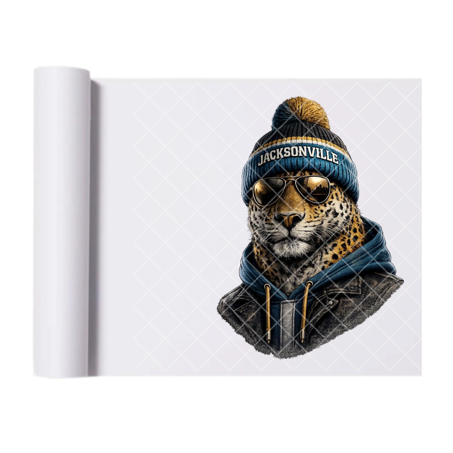 Jacksonville Football - Direct Print Film Transfer for T-Shirts, Cotton, Polyester & Blends - High-Quality Print