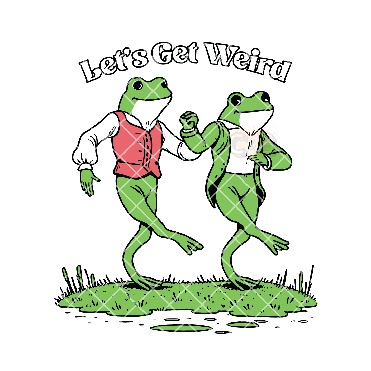 Let’s get weird frog frolick PNG