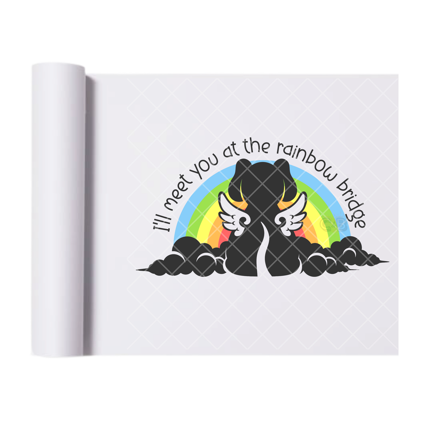 Rainbow Bridge - Direct Print Film Transfer for T-Shirts, Cotton, Polyester & Blends - High-Quality Print