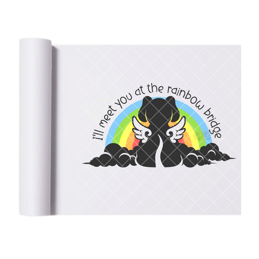 Rainbow Bridge - Direct Print Film Transfer for T-Shirts, Cotton, Polyester & Blends - High-Quality Print