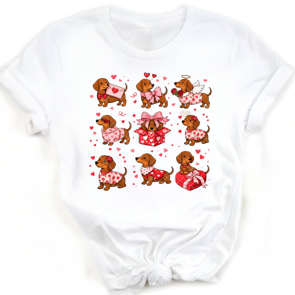 Dachshund Love - T-Shirt, Premium Graphic, Trendy T-Shirt for Casual Wear