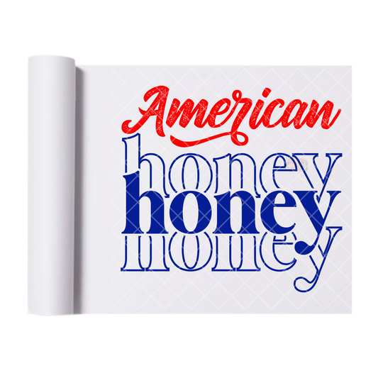 American Honey - Direct Print Film Transfer for Trendy T-Shirts, Cotton, Polyester & Blends - High-Quality Print