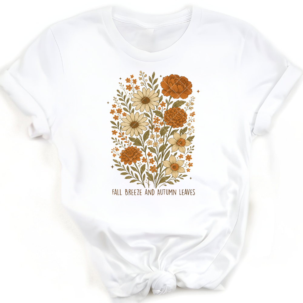 Fall breeze autumn leaves - Premium Graphic T-Shirt for Casual Wear