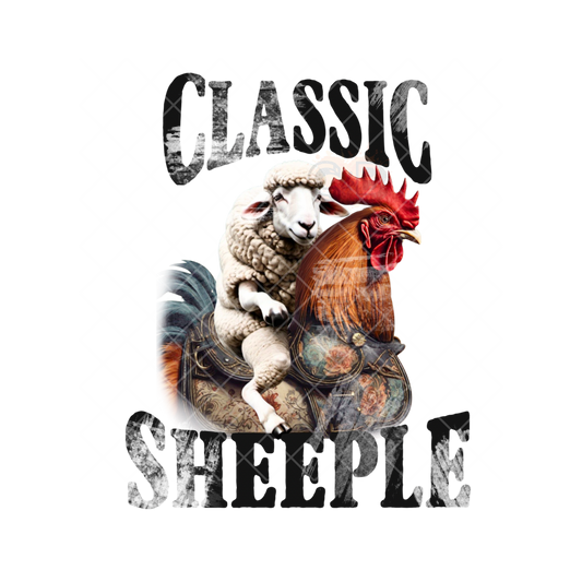 Sheeple Riding The Rooster PNG