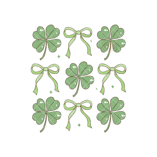 Clovers And Bows PNG