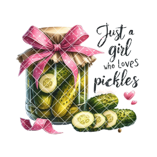A girl who loves pickles PNG