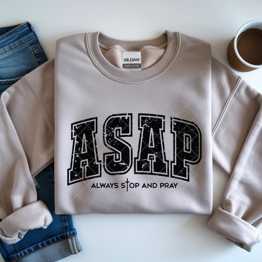 Always Stop & Pray - Premium Graphic T-Shirt for Casual Wear