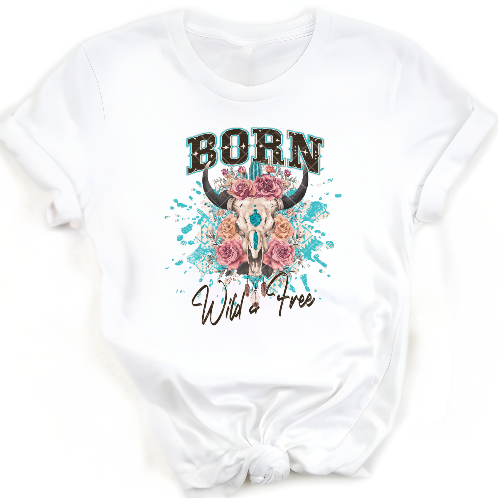 Born Wild & Free - Premium Graphic T-Shirt for Casual Wear