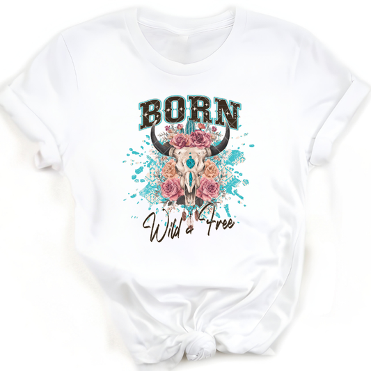 Born Wild & Free - Premium Graphic T-Shirt for Casual Wear