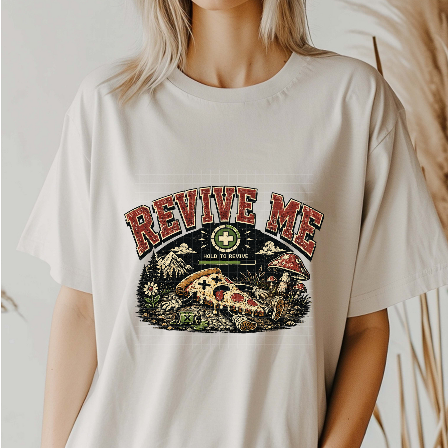 Revive Me Pizza Guy - Premium Graphic Trendy T-Shirt for Casual Wear