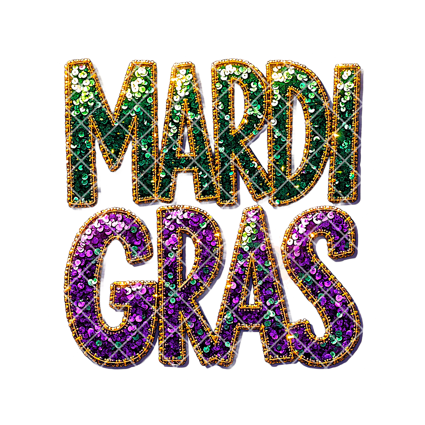 Mardi Gras themes glitter PNG