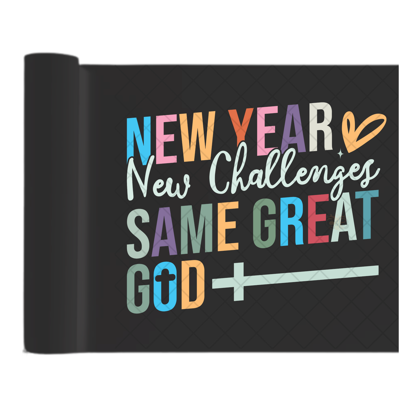 New Year Same God - Direct-To-Film Heat Transfer for T-Shirts, Cotton, Polyester & Blends - High-Quality Print