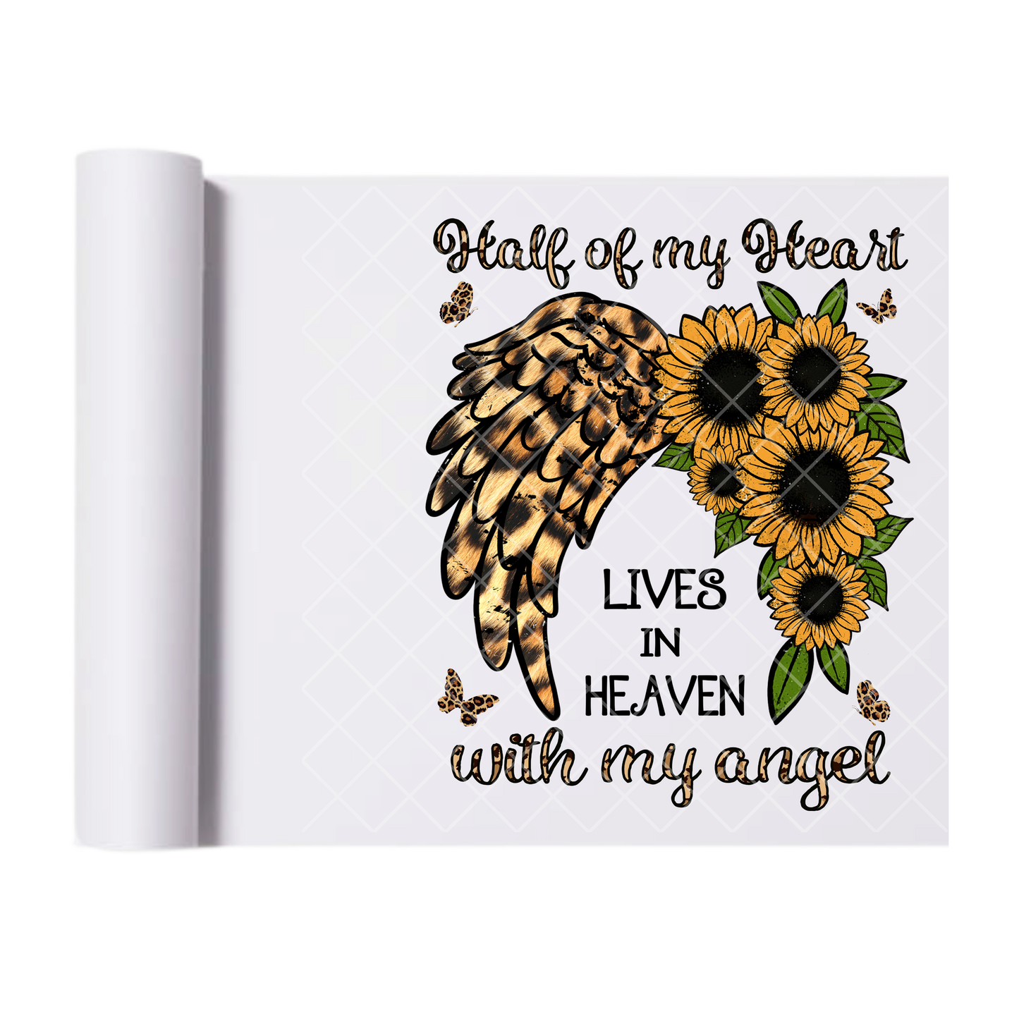 Half Of My Heart - Direct Print Film Transfer for T-Shirts, Cotton, Polyester & Blends - High-Quality Print