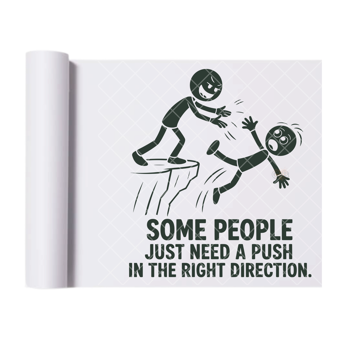 Some People Just Need A Little - Ready To Press Print Transfer for Apparel, Cotton, Polyester & Blends - High-Quality Print- Commercial Grade