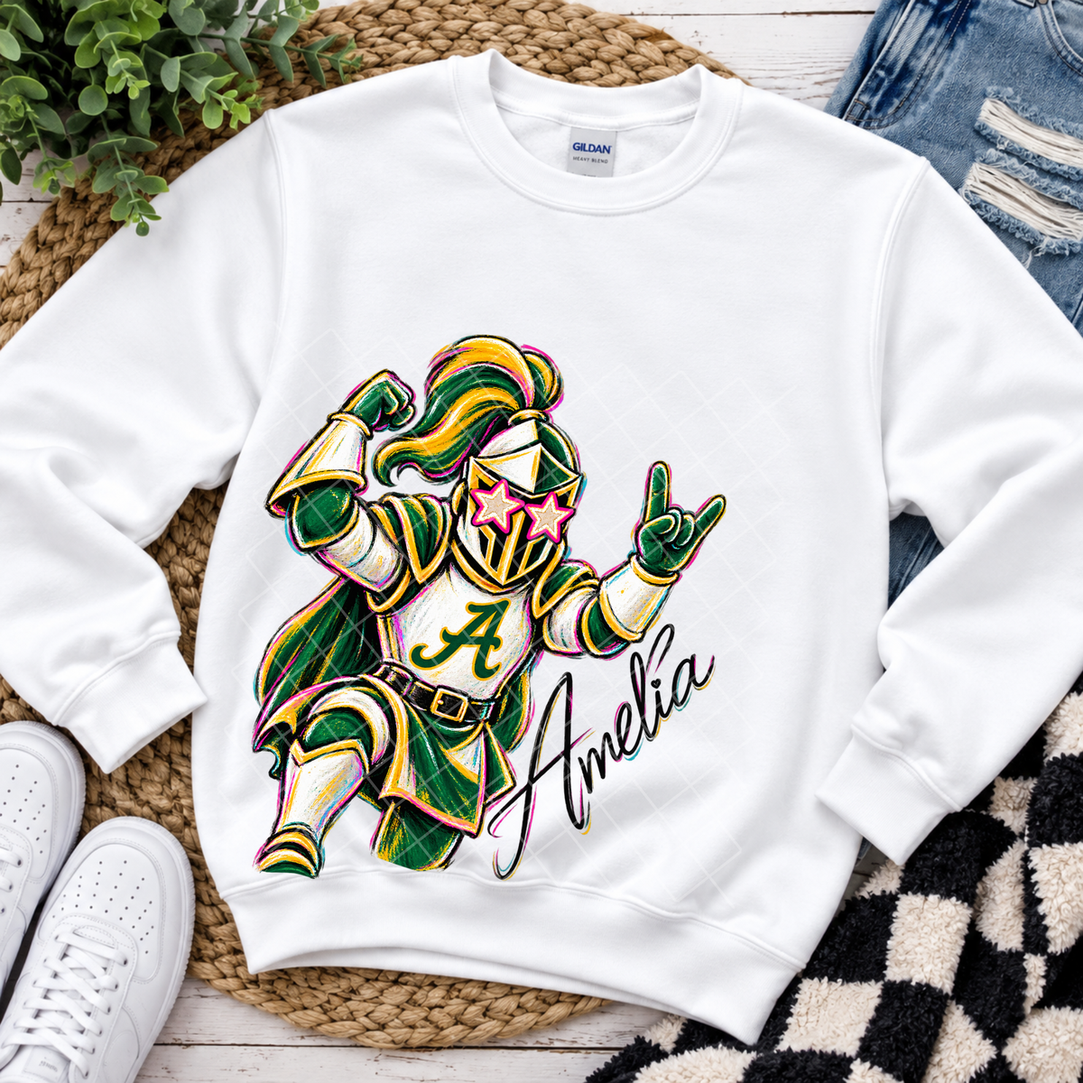 Amelia County High Larger Than Life Collection - Premium Graphic T-Shirt for Casual Wear