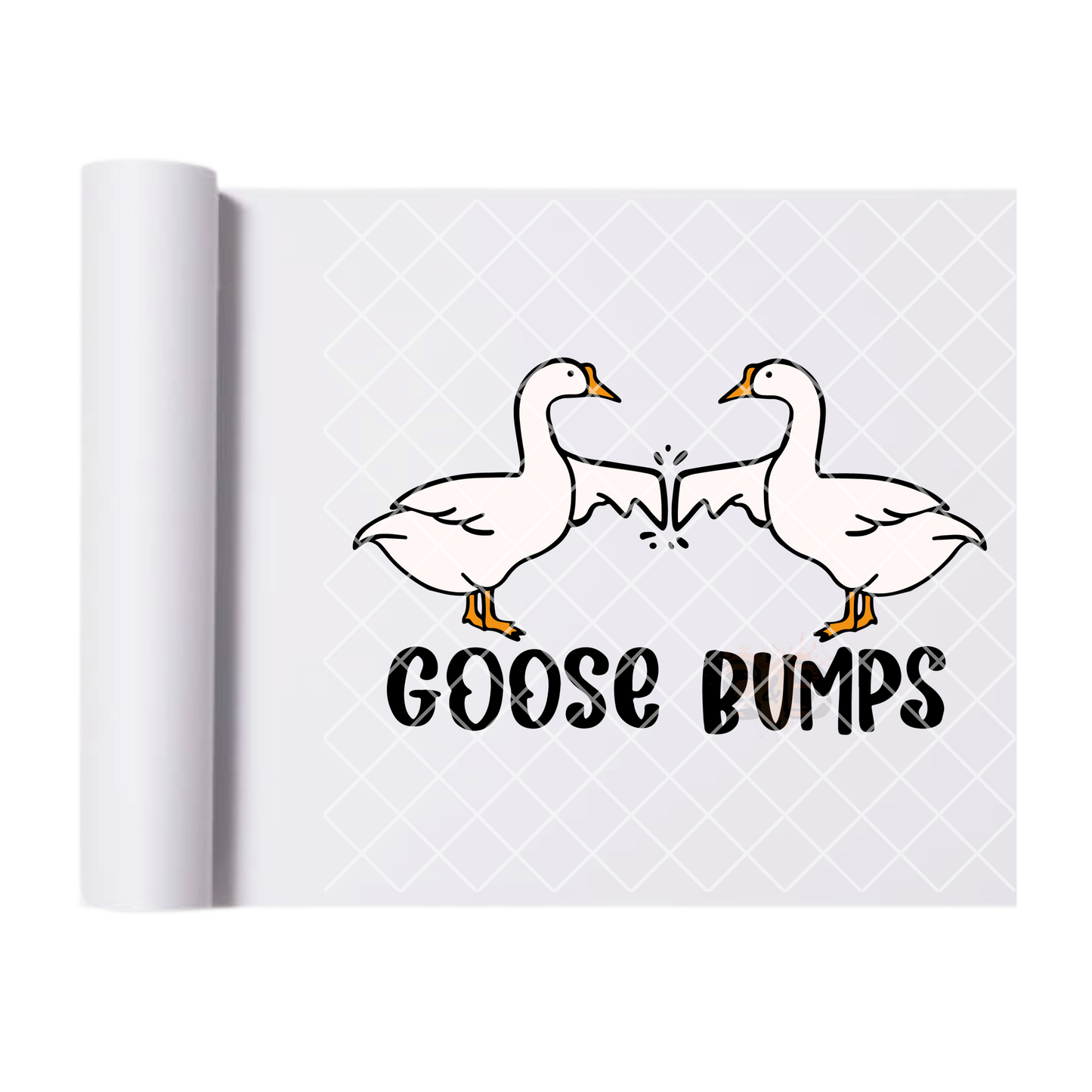 Goose bumps two geese DTF film t shirt transfer
