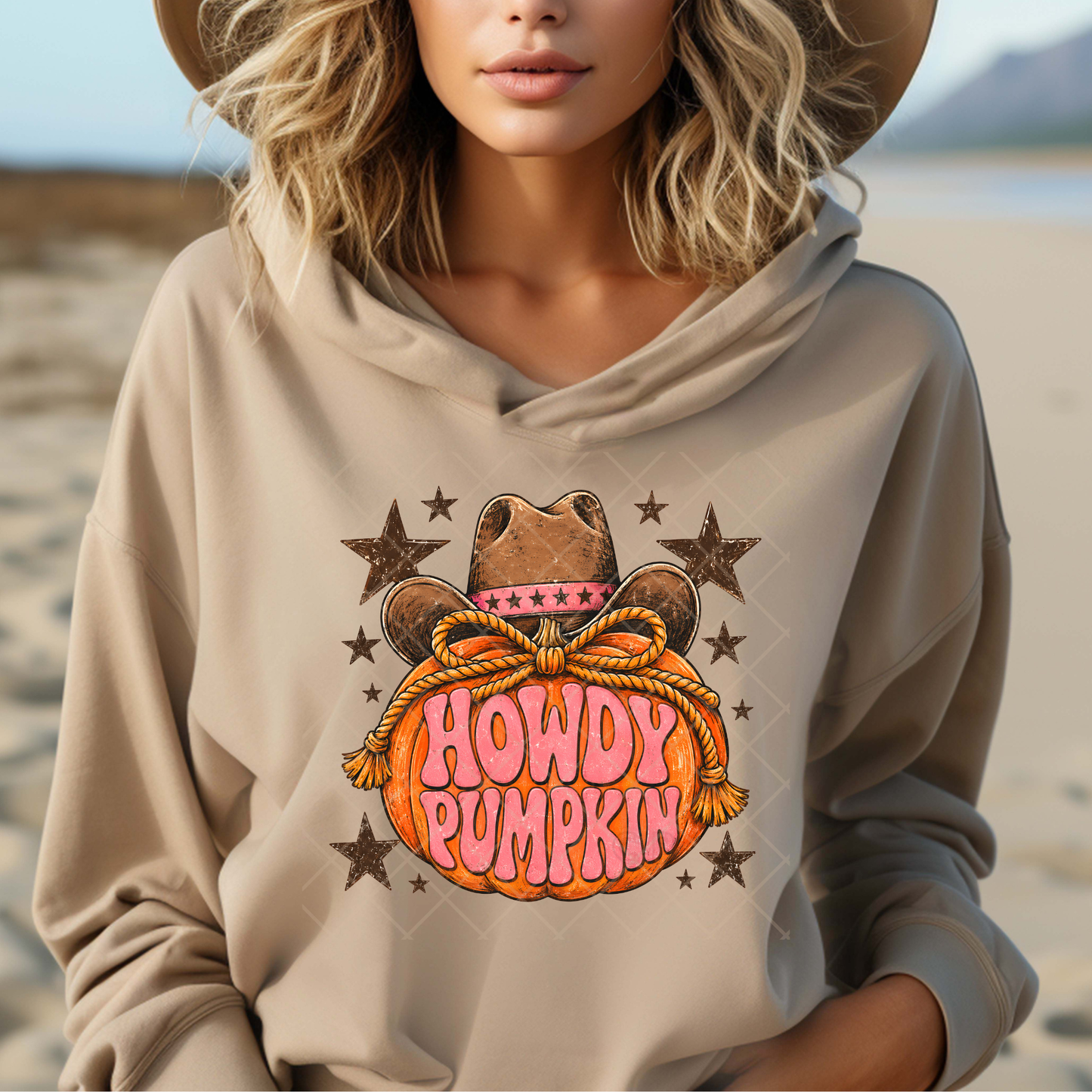 Cowboy Howdy Pumpkin - Premium Graphic T-Shirt for Casual Wear