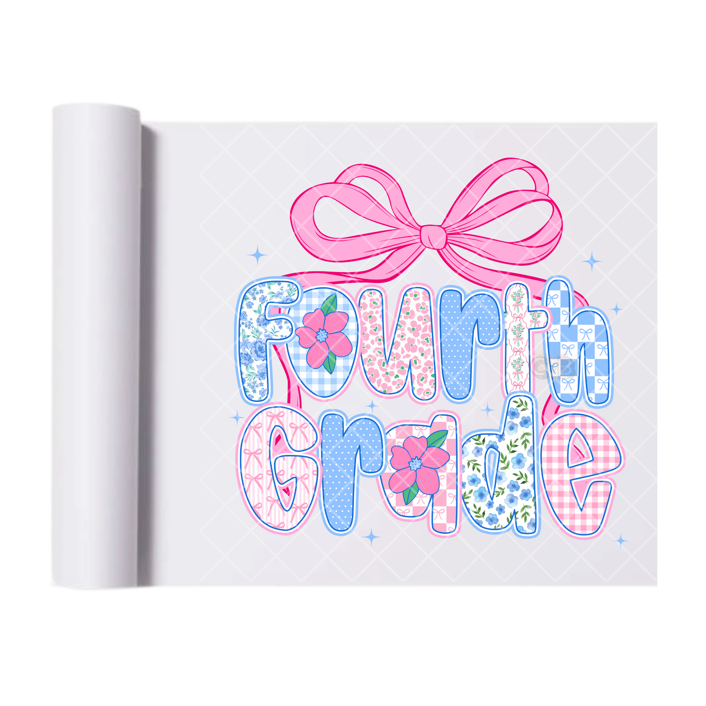 Fourth Grade Pastel - Direct Print Film Transfer for T-Shirts, Cotton, Polyester & Blends - High-Quality Print