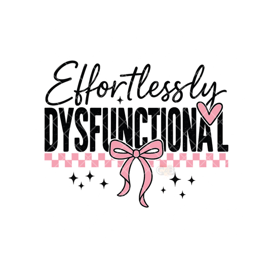 Effortlessly Dysfunctional Pink Bow PNG