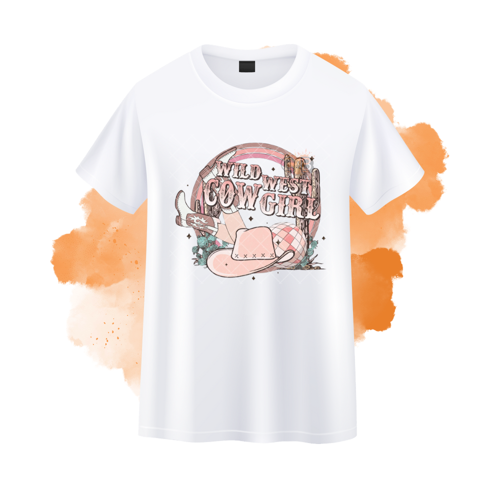 Wild West Cow Girl T-Shirt