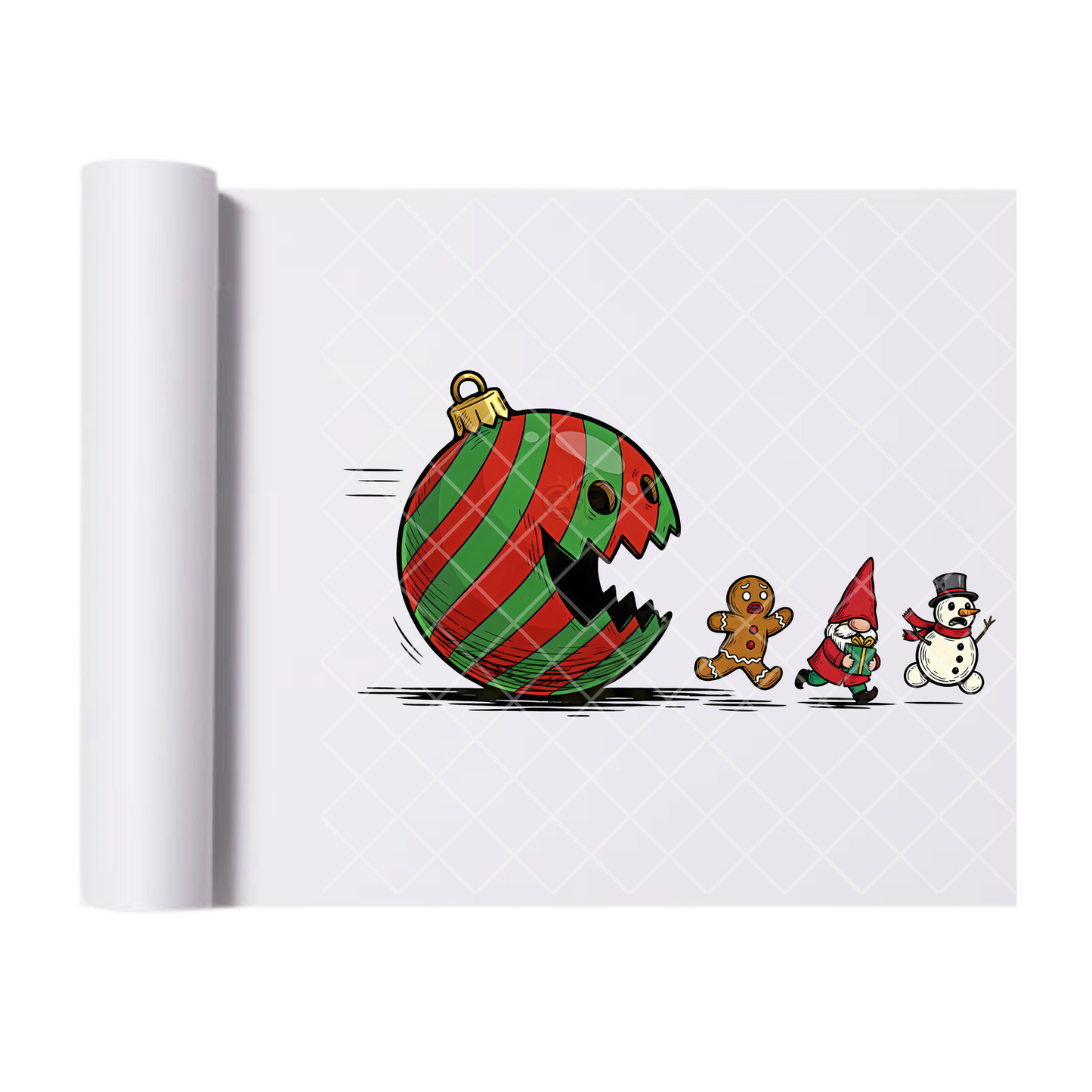 Ornamental Monster Chasing - Direct-To-Film Heat Transfer for T-Shirts, Cotton, Polyester & Blends - High-Quality Print