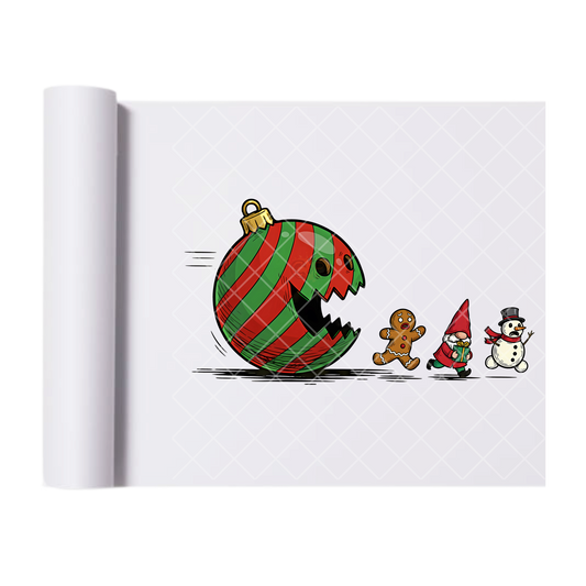 Ornamental Monster Chasing - Direct-To-Film Heat Transfer for T-Shirts, Cotton, Polyester & Blends - High-Quality Print