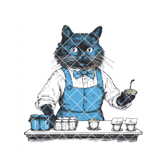 Cat bar blue PNG