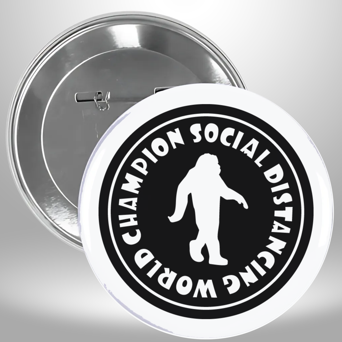 Champion Social Distancing World Pinback Button