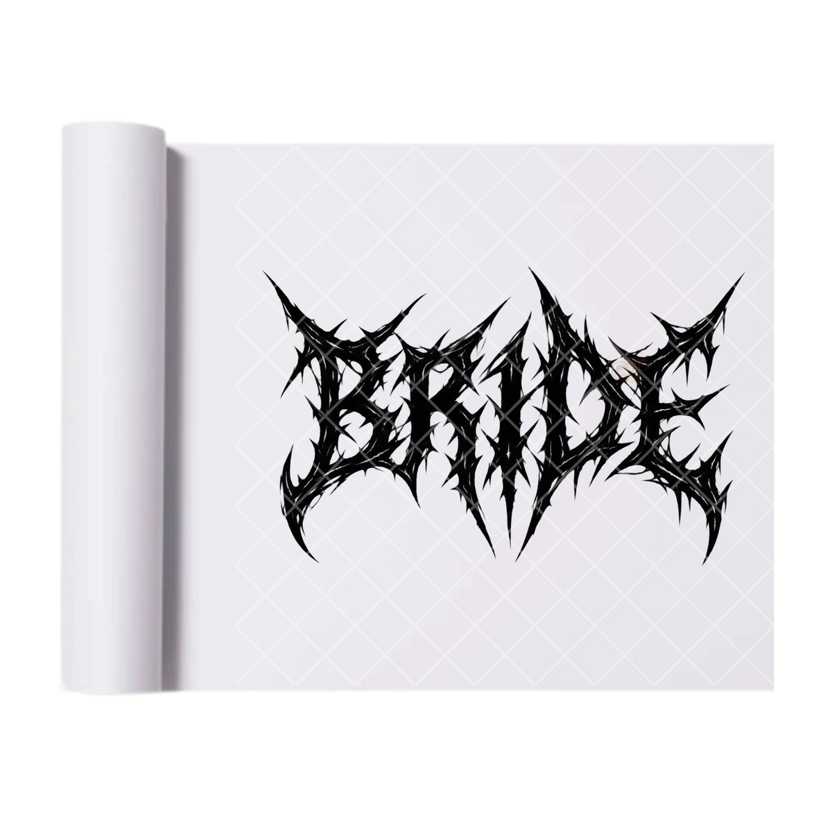 Hardcore Scratch BRIDE - Ready To Press Print Transfer for Apparel, Cotton, Polyester & Blends - High-Quality Print- Commercial Grade