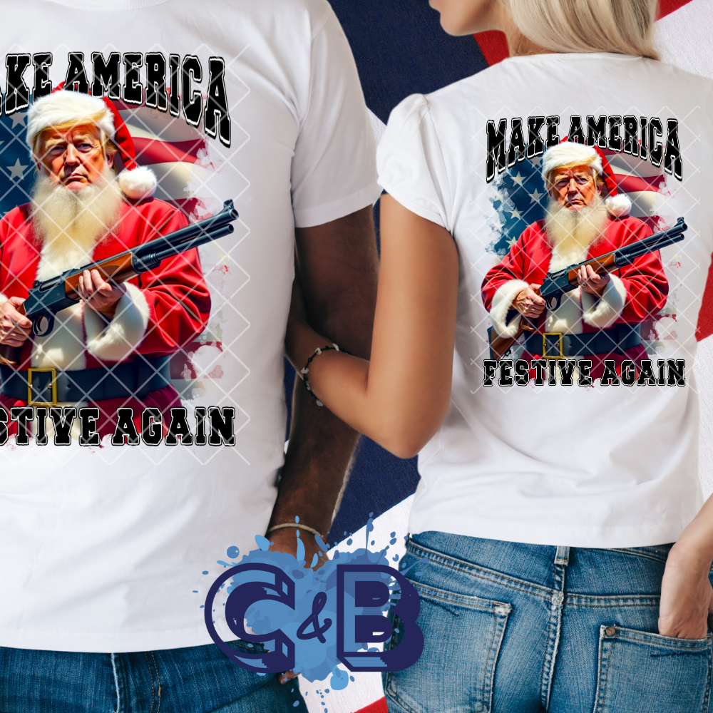 Make America Festive Again DTF Transfer