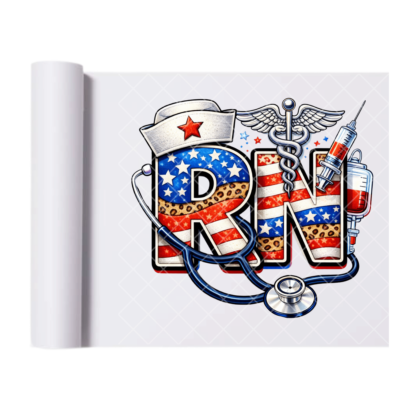 American RN - Direct Print Film Transfer for T-Shirts, Cotton, Polyester & Blends - High-Quality Print