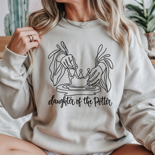 daughter of the potter outline - Premium Graphic Trendy T-Shirt for Casual Wear
