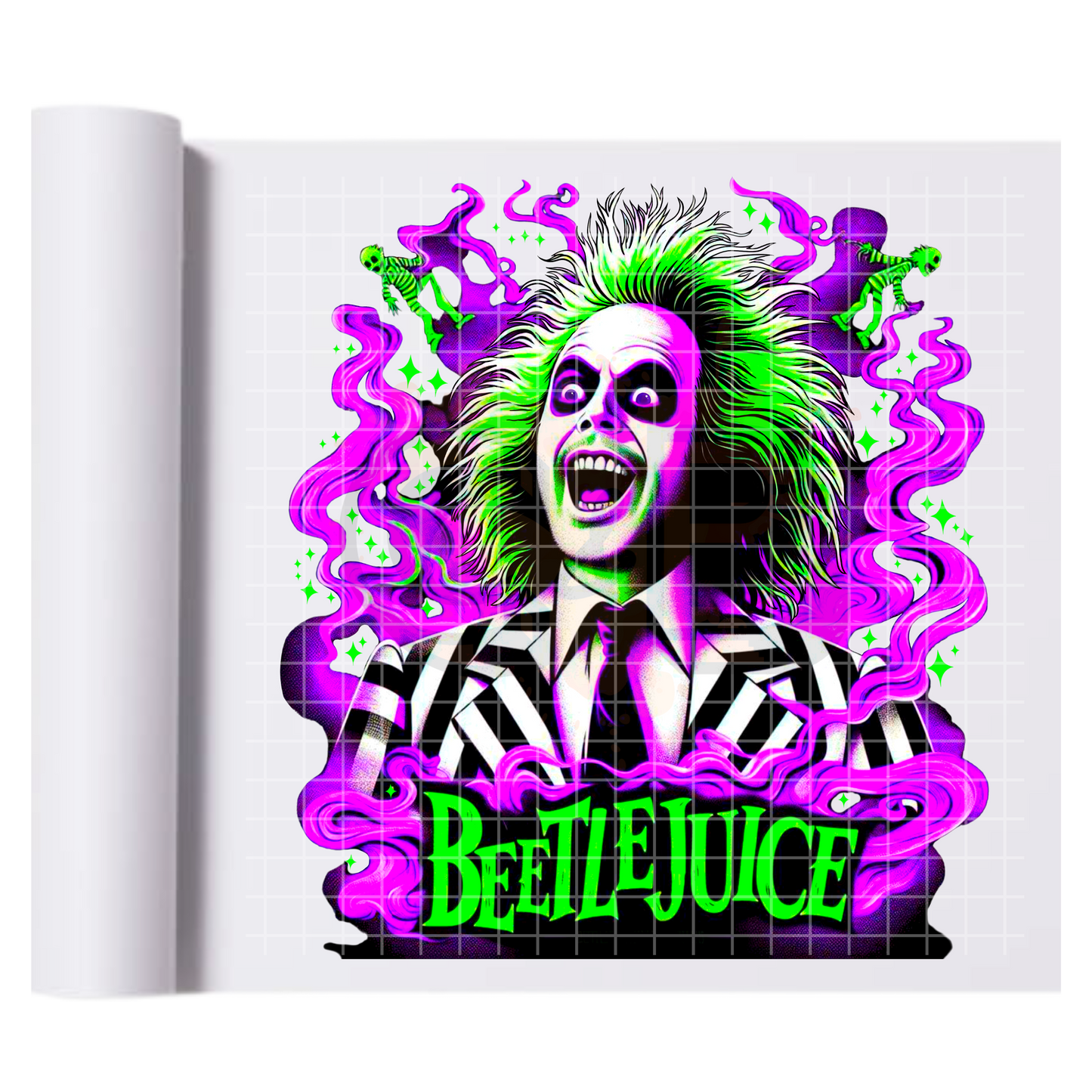 Beetlejuice Pop DTF Transfer