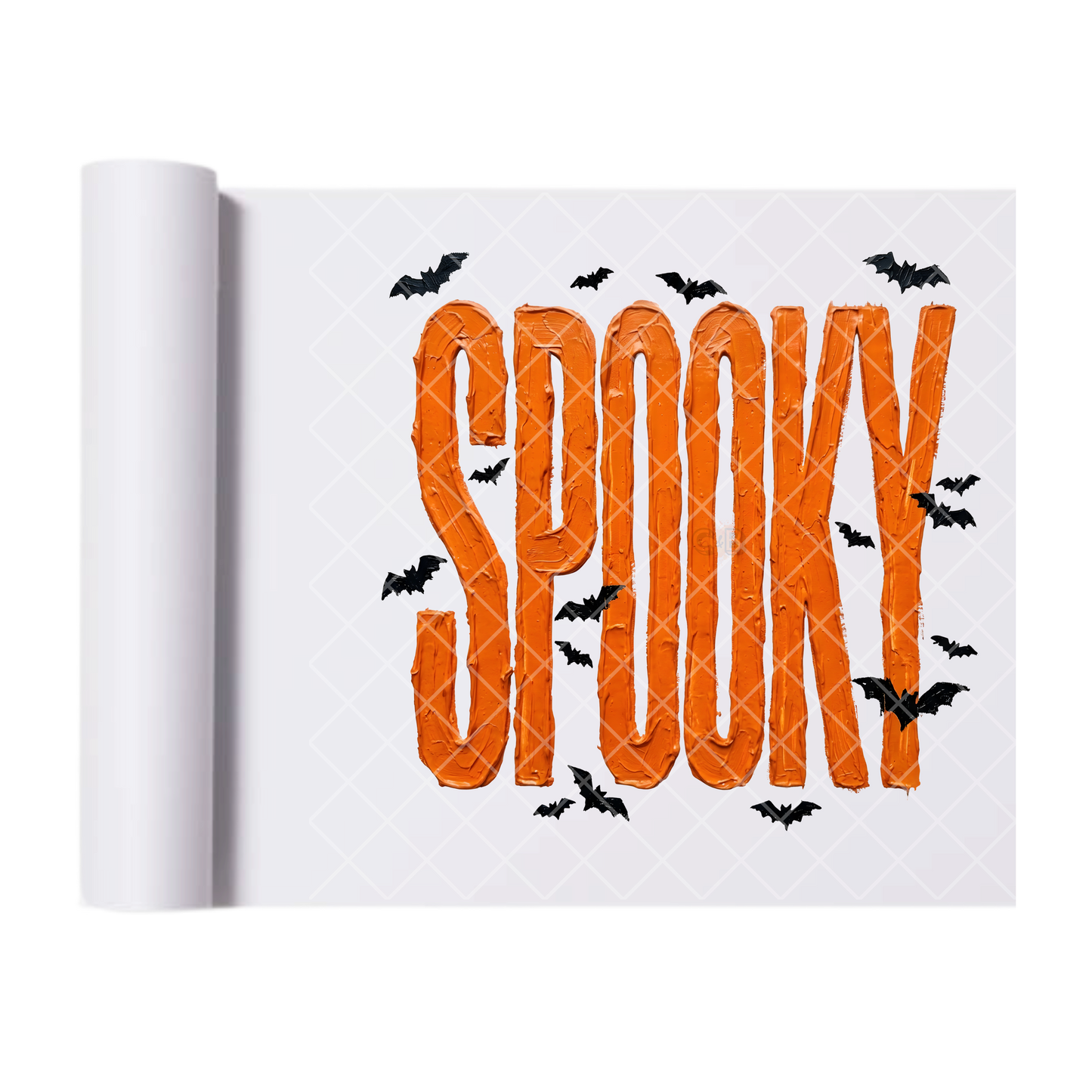 Paint Smudge Spooky - Ready To Press Print Transfer for Apparel, Cotton, Polyester & Blends - High-Quality Print- Commercial Grade