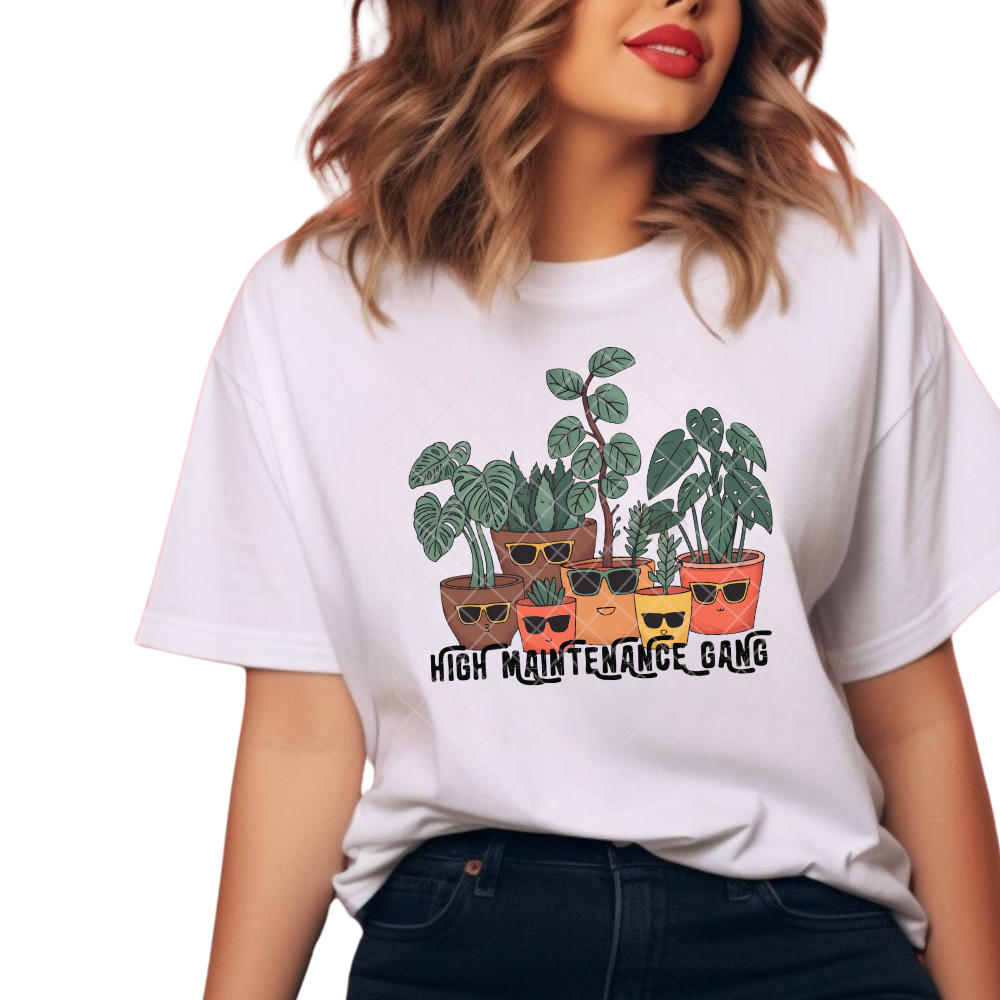 High maintenance plants - Premium Graphic T-Shirt for Casual Wear