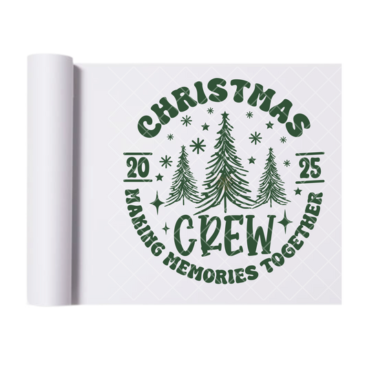 Christmas Crew - Direct-To-Film Heat Transfer for T-Shirts, Cotton, Polyester & Blends - High-Quality Print