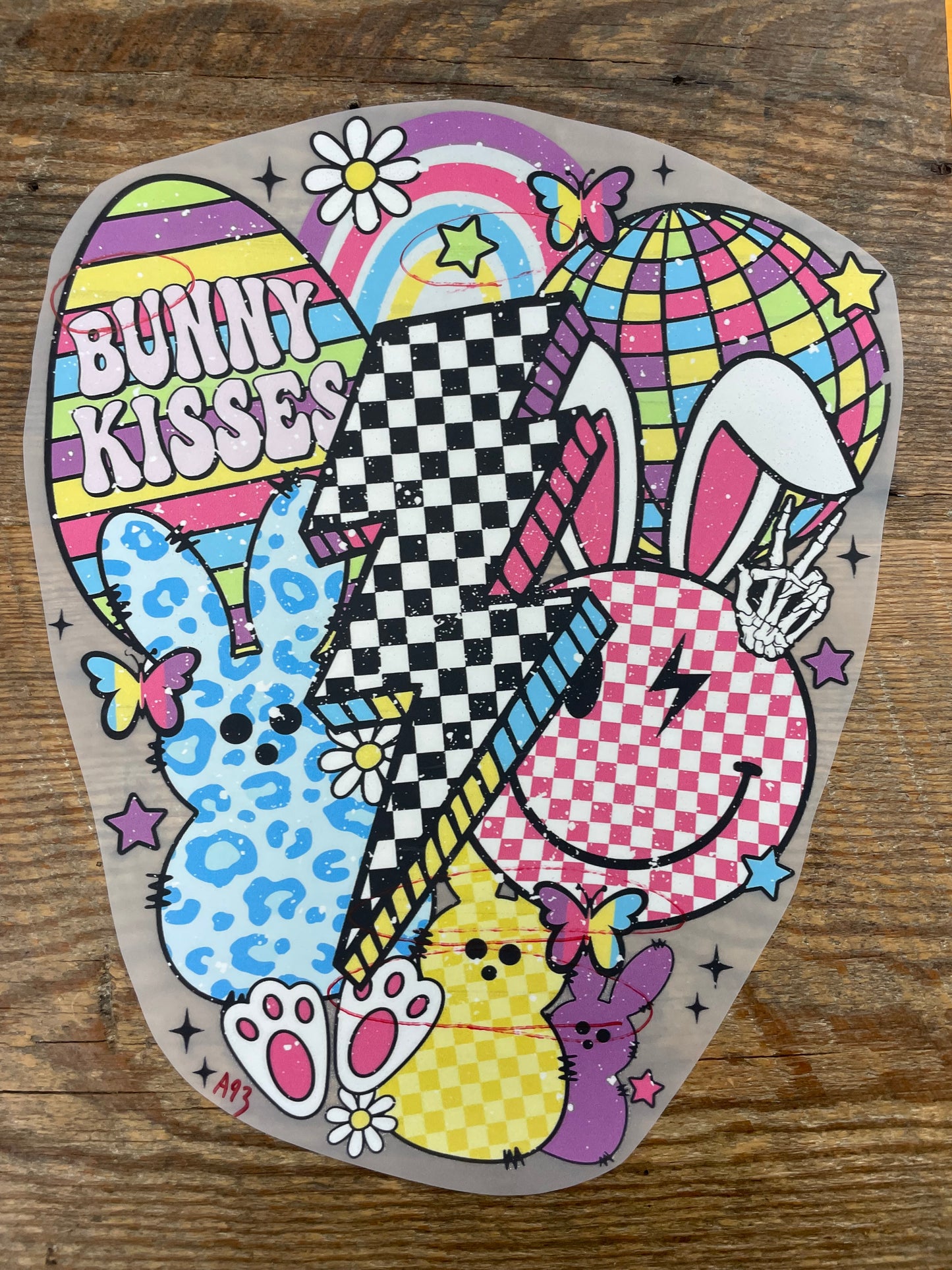 Bunny kisses #A93 Discount Print